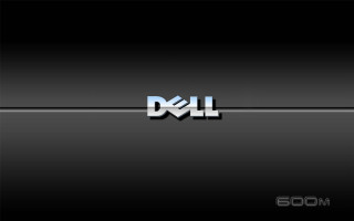 Dell logo black background reflection - dark free wallpaper
