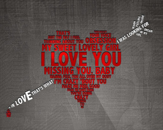 Heart shaped word art i - analytical art free wallpaper