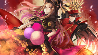 Anime couple red background pink - background free wallpaper for desktop