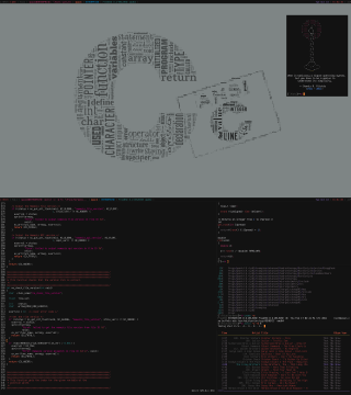 Black white ascii art kimono - ascii art free wallpaper