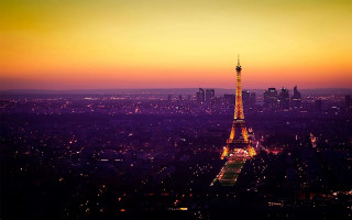 City skyline tall tower sunset 2 - tall tower free wallpaper