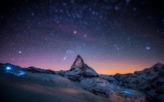 Mountain star filled sky stars 3 - night sky free wallpaper