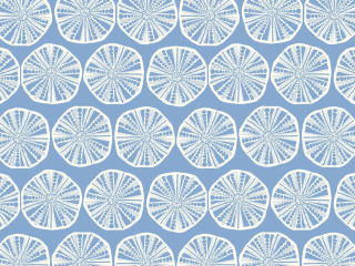 Blue white pattern circles design - blue background free wallpaper