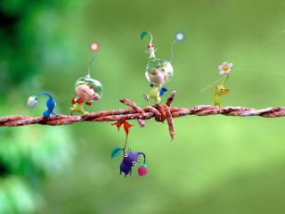 Tiny toy animals rope green 2 - chiho aoshima free wallpaper
