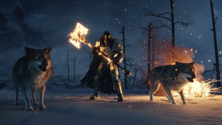 Man wolf suit sword wolves - antipodean free wallpaper