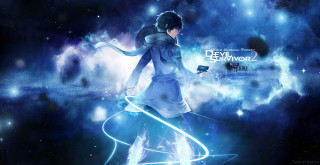 Girl blue dress sky lightsaber - a light saber free wallpaper