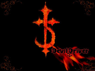 Cross flame black background demon - a red swirl free wallpaper