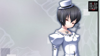 Woman white dress hat sword 2 - gapmoe yandere grimdark free wallpaper