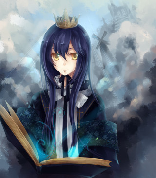 Anime character crown reading book - a crown free wallpaper