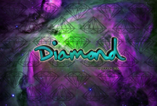Diamond space stars purple green - diamond free wallpaper