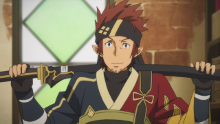 Man sword brick wall room - ufotable free wallpaper