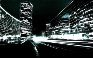 City street buildings lights night - building free wallpaper for desktop