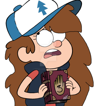 Cartoon girl hat book surprised - look free wallpaper