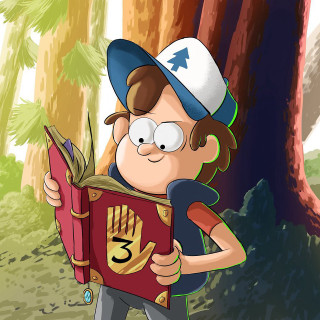 Cartoon character holding book forest - a cartoon character holding free wallpaper
