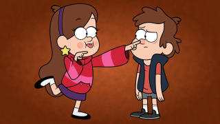 Cartoon character pointing nose star - another character free wallpaper