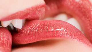 Lips closeup redlip whitebackground photorealistic - a white tip free wallpaper