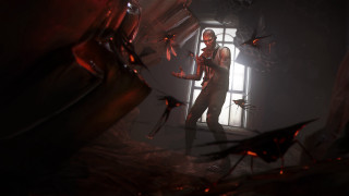 Man standing doorway creepy face - a creepy face free wallpaper