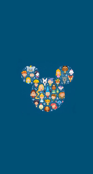 Mickey mouse avatars blue background - renaissance free wallpaper
