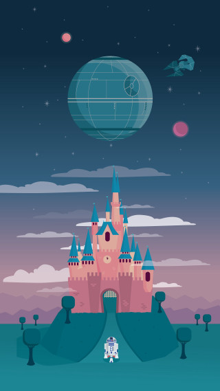 Castle blue ball sky clouds - war free wallpaper