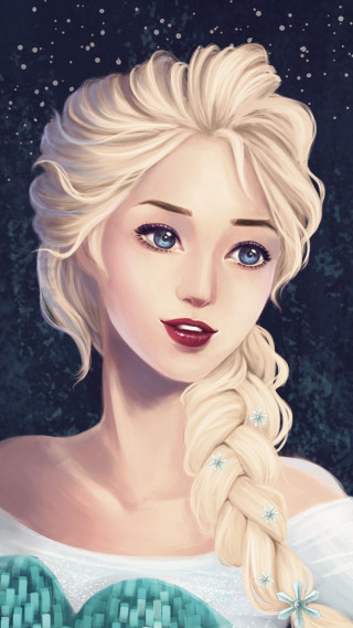 Woman blueeyes whitedress braid fantasy - a painting of a woman free wallpaper