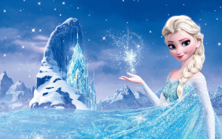 Frozen princess snowflake snowy mountain 2 - star free wallpaper for desktop