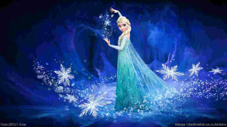 Frozen princess blue dress snowflakes - princess free wallpaper