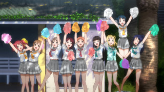 Girls lollipops colorful building group - a group of girls free wallpaper