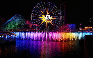 Ferris wheel mickey mouse night - a ferris wheel free wallpaper
