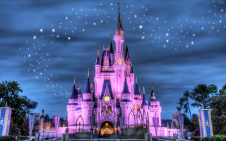 Castle night stars sign front - a castle free wallpaper