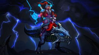 Cartoon character riding dragon sword - a cartoon character riding free wallpaper
