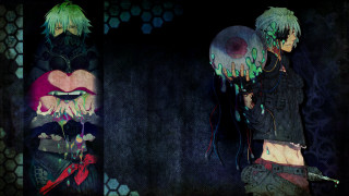 Anime couple dark room graffiti - pop surrealism free wallpaper