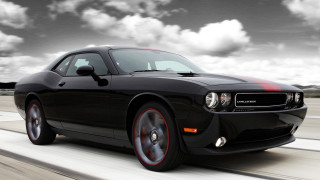 Black car driving cloudy sky 2 - cloudy free wallpaper