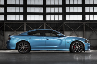 Blue sports car garage large - a large window behind free wallpaper