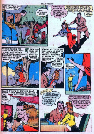 Comic strip woman man talking 2 - a child free wallpaper
