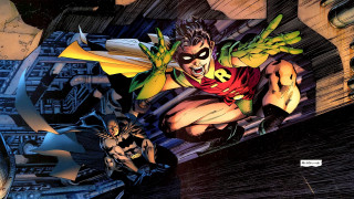 Comic book flying man bat - andrew robinson free wallpaper