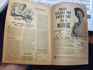Person holding book nursing manual - free vintage wallpaper for desktop