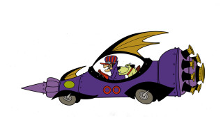 Cartoon car man dragon woman - the back of its free wallpaper