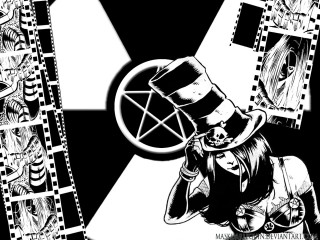 Person hat pentagram camera drawing - a drawing of a person free wallpaper