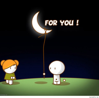 Cartoon two people hill kite - two person free wallpaper
