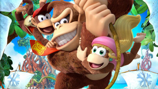 Monkey cartoon scene banana holding - a banana free wallpaper
