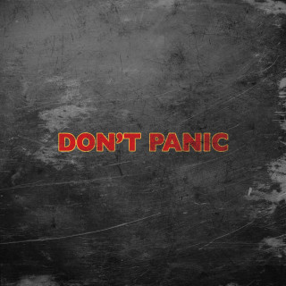 Black red wall dont panic - modular free wallpaper
