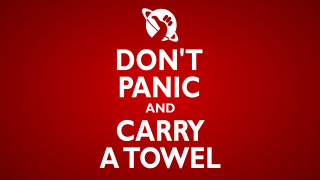 Dont panic carry towel white - a toothbrush free wallpaper