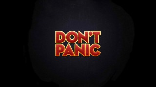 Dont panic dark background red - letter free wallpaper