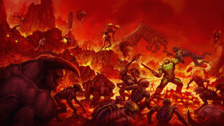 People demonic creatures giant monsters - game art free wallpaper