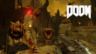 Demonic creature with gun video - a video game free wallpaper