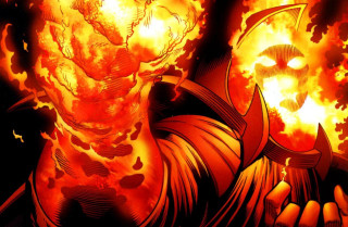 Fireball demon chest flames autumn - alan davis free wallpaper
