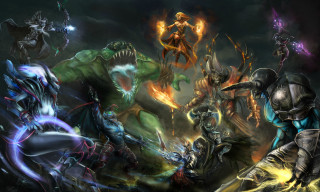 Group dark room demonic creatures - demonic creature free wallpaper