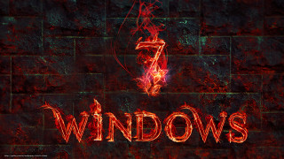 Red brick wall windows red - red light free wallpaper