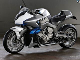 Silver blue motorcycle parked wooden - a silver free wallpaper