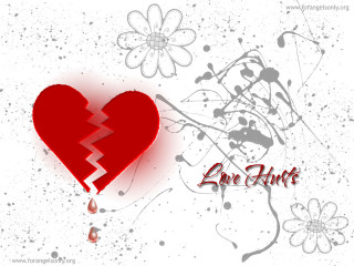 Broken heart blood flower paint - a flower in the background free wallpaper